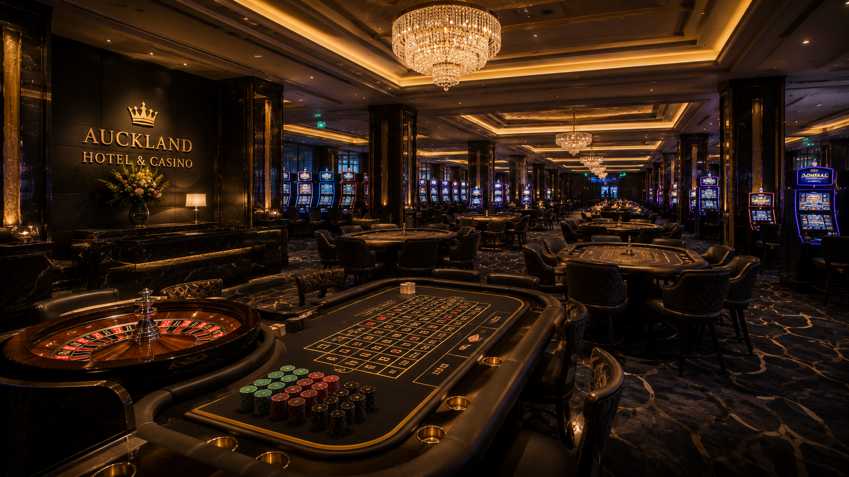 Casino hall evening